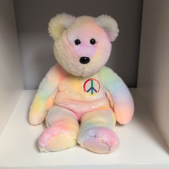 Ty Other - 💜2/$20💜 Ty Beanie Buddy Peace Bear, No Hang Tags